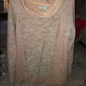 Long light pink sweater